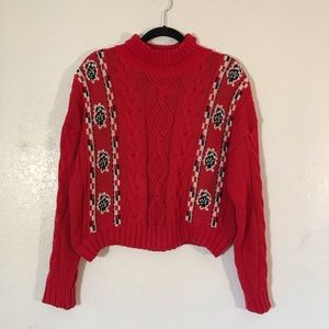 Esprit Vintage sweater red turtle neck